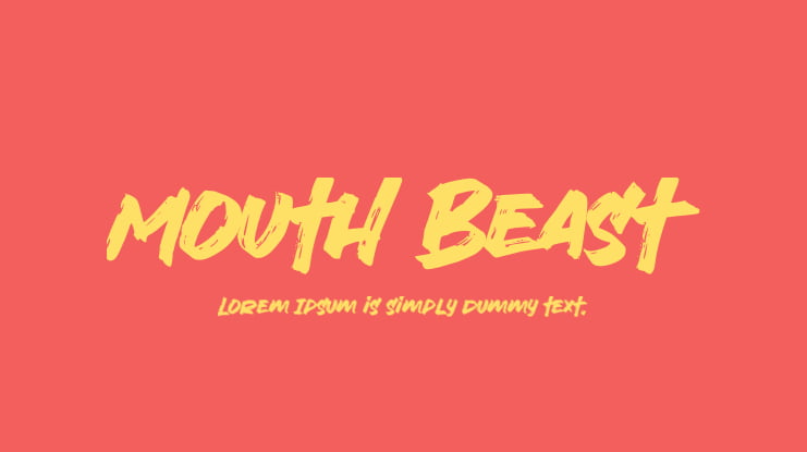 Mouth Beast Font