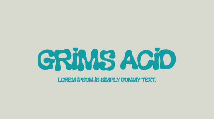 Grims Acid Font