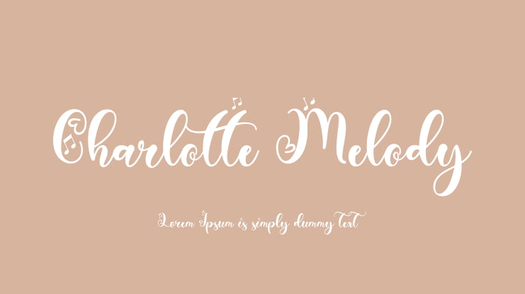 Charlotte Melody Font