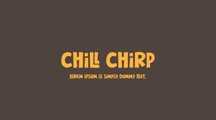 Chill Chirp Font