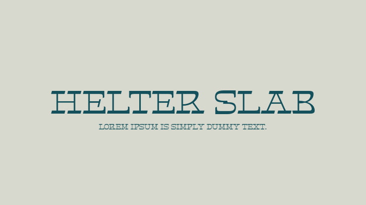 Helter Slab Font