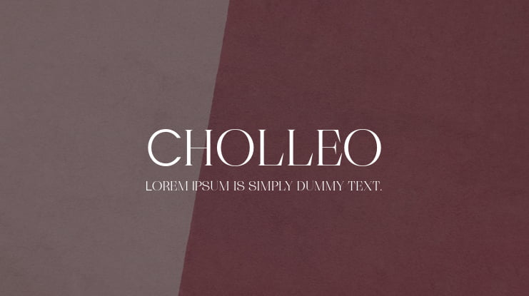 Cholleo Font