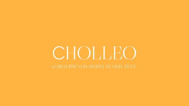 Cholleo Font