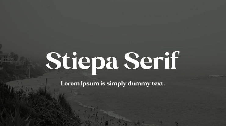 Stiepa Serif Font