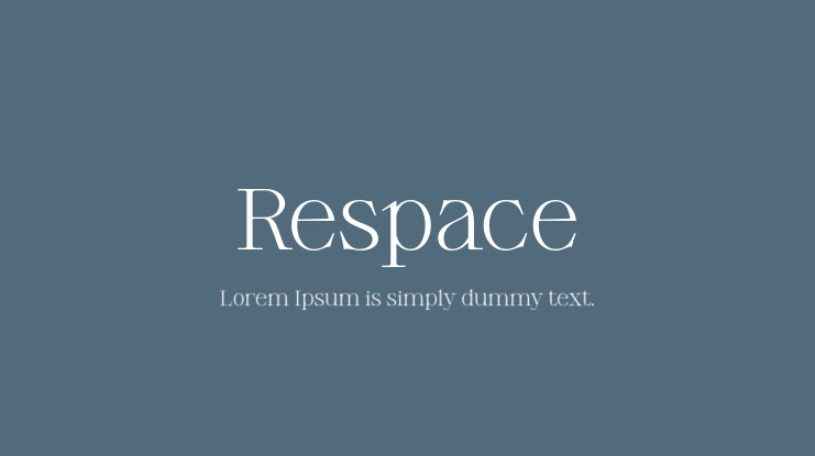 Respace Font