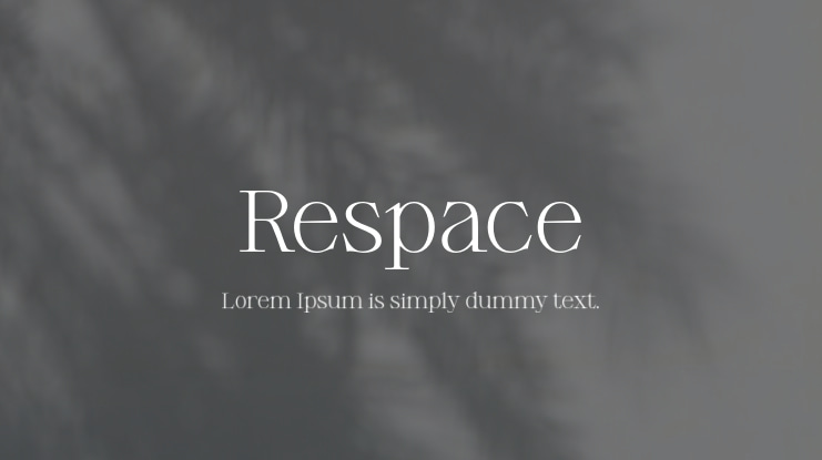 Respace Font