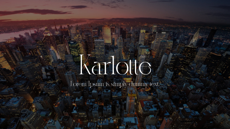 Karlotte Font Family