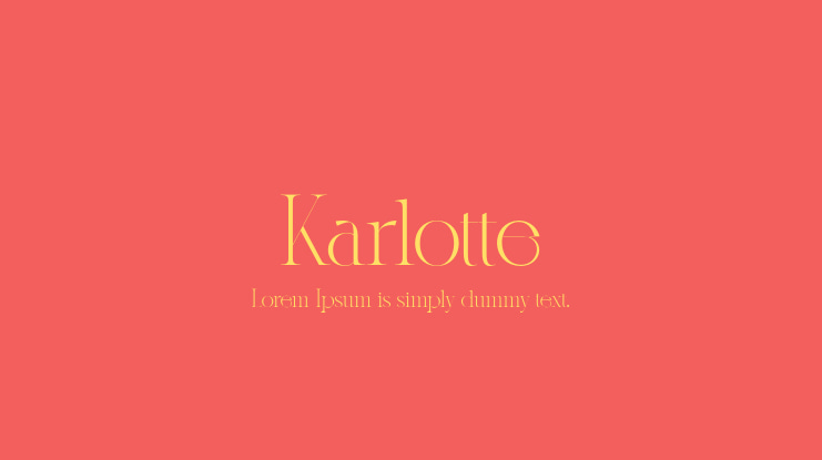 Karlotte Font Family