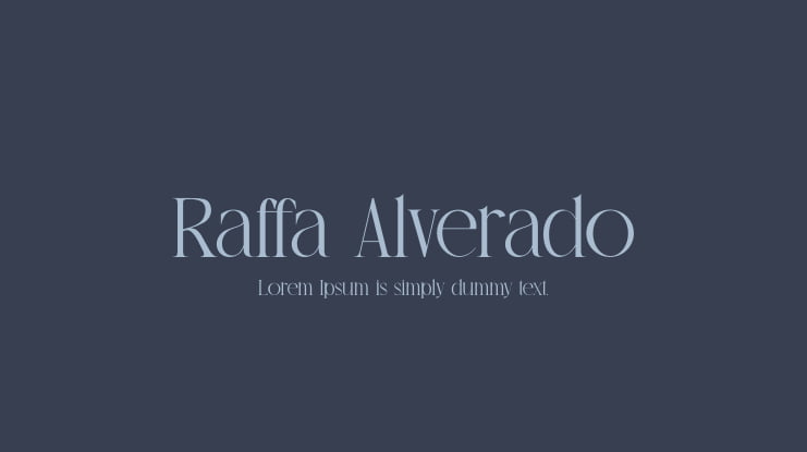 Raffa Alverado Font
