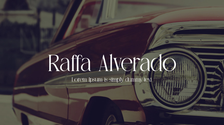 Raffa Alverado Font
