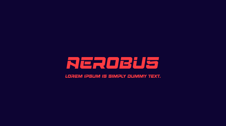 Aerobus Font