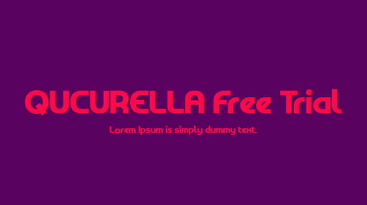 QUCURELLA Free Trial Font