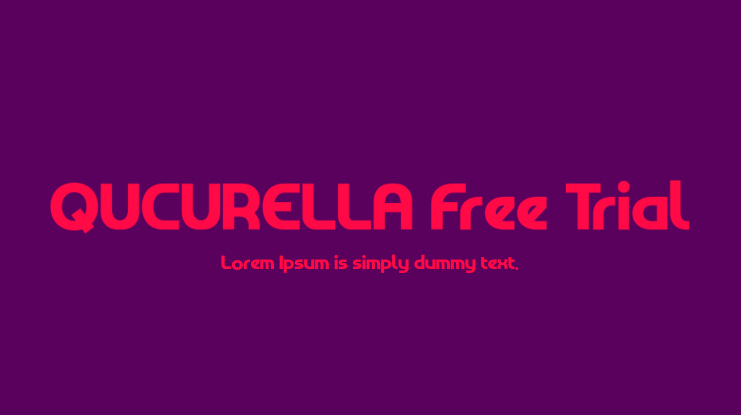 QUCURELLA Free Trial Font