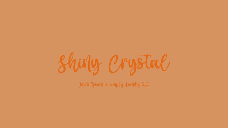 Shiny Crystal Font