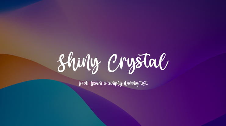 Shiny Crystal Font