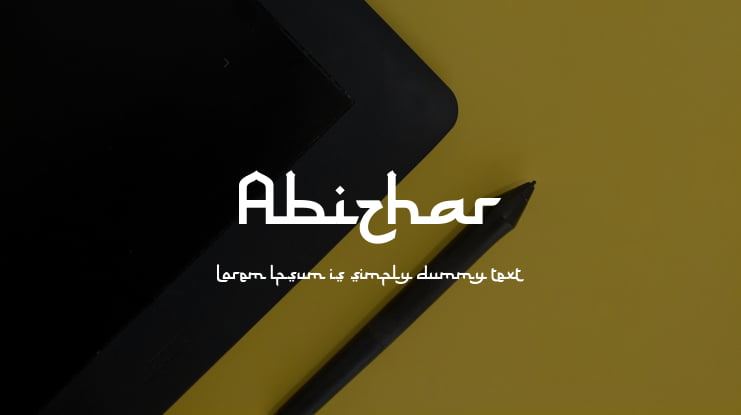 Abizhar Font