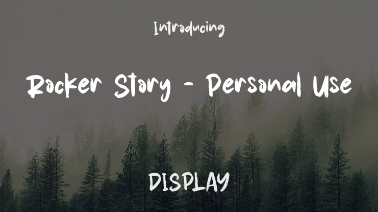 Rocker Story - Personal Use Font