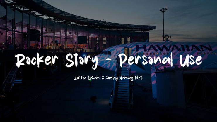 Rocker Story - Personal Use Font