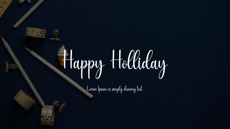 Happy Holliday Font