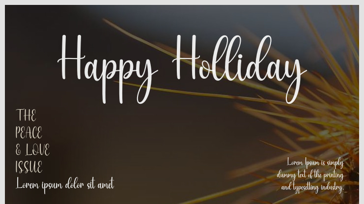 Happy Holliday Font