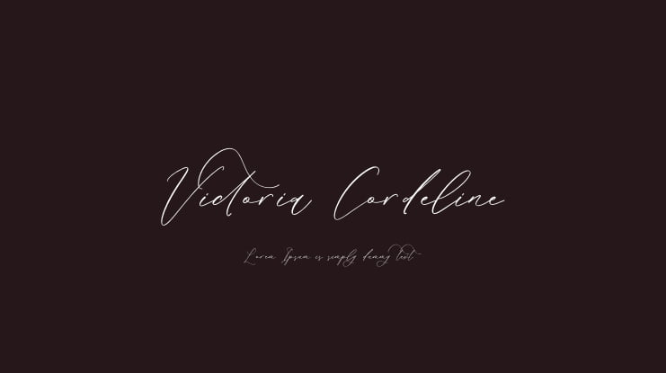 Victoria Cordeline Font
