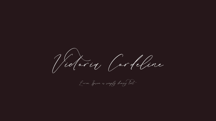 Victoria Cordeline Font