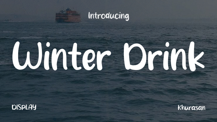 Winter Drink Font