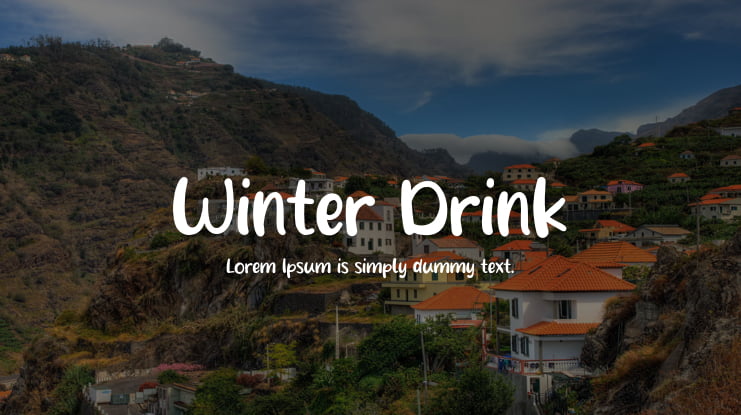 Winter Drink Font