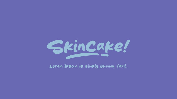 Skincake Font