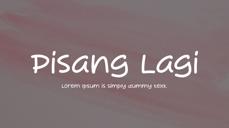 Pisang Lagi Font