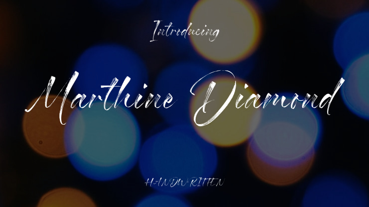 Marthine Diamond Font