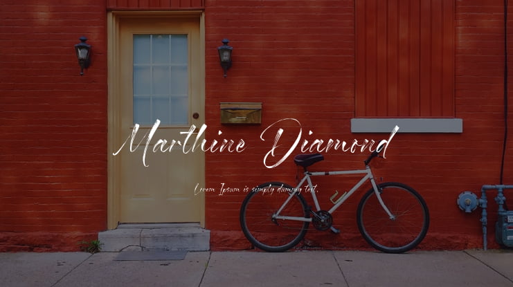 Marthine Diamond Font