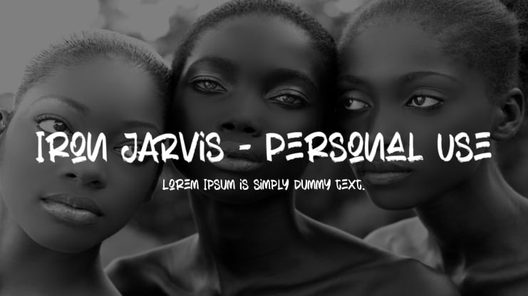 Iron Jarvis - Personal Use Font