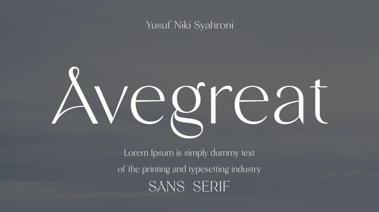Avegreat Font
