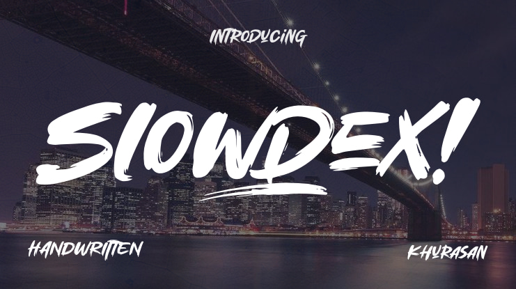 Slowdex Font