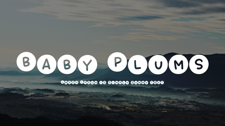Baby Plums Font