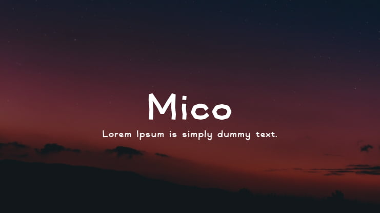 Mico Font