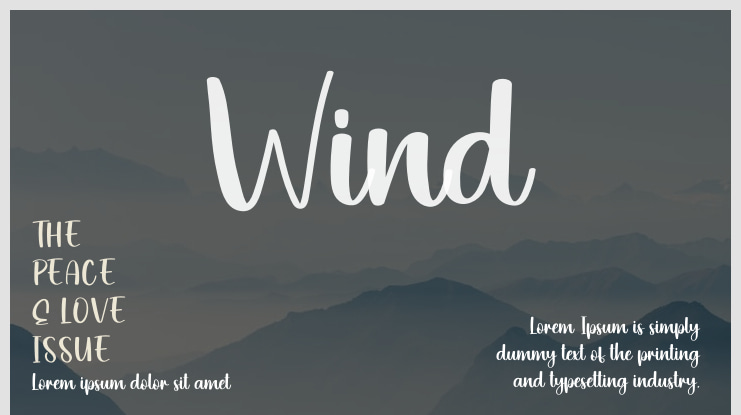 Wind Font