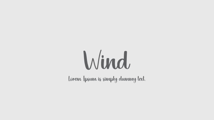 Wind Font