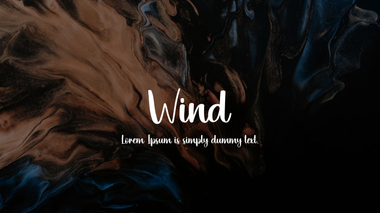 Wind Font