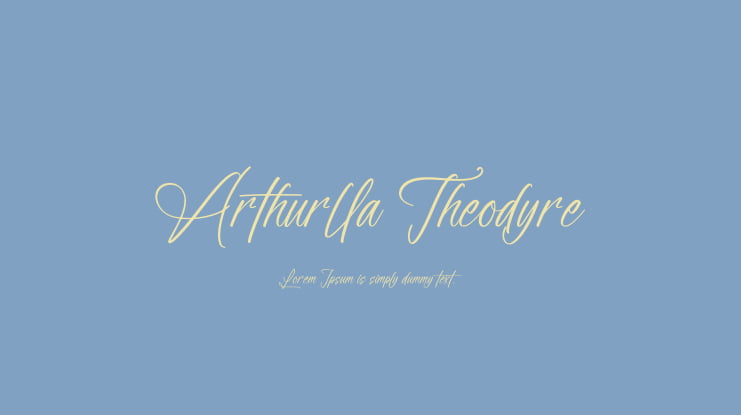 Arthurlla Theodyre Font