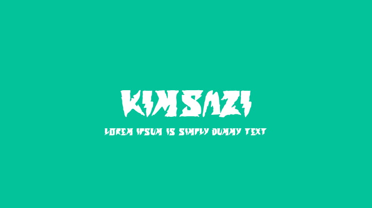 KIMSAZI Font