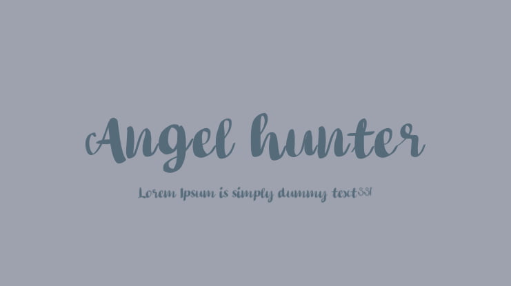 Angel hunter Font