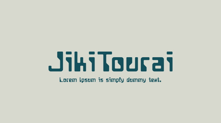 JikiTourai Font