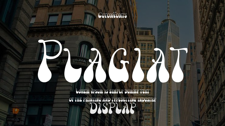 Plagiat Font