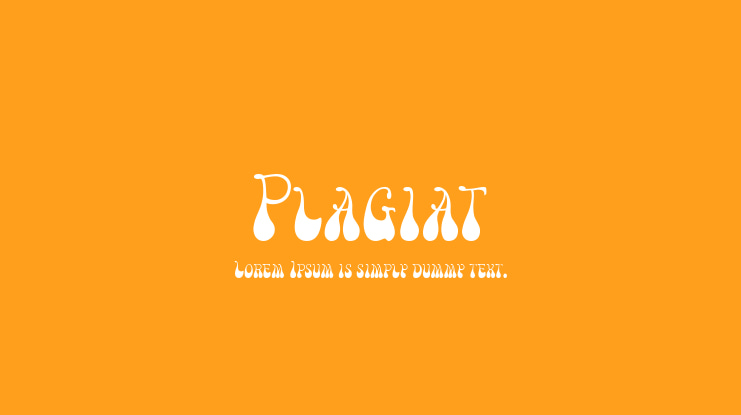 Plagiat Font