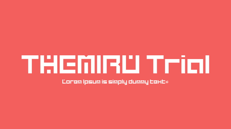 THEMIRU Trial Font