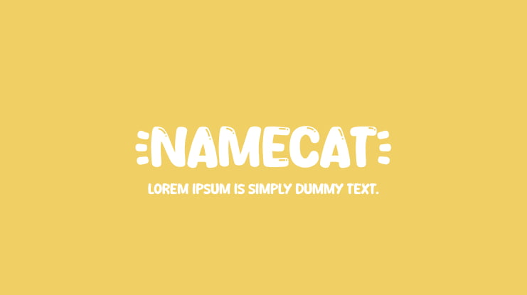 Namecat Font