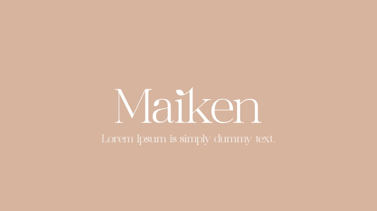 Maiken Font