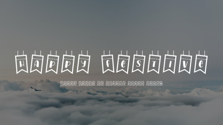 Happy Festive Font
